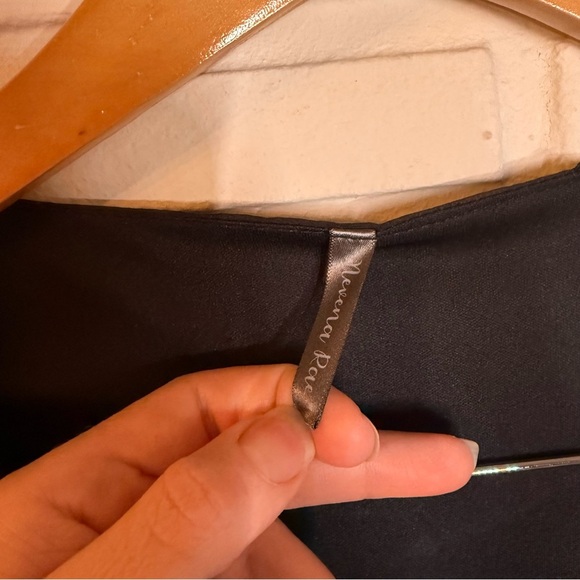 Nevena Rae Black Monochrome Polka Dot Wide Leg Jumpsuit, Women’s Size Large - Picture 6 of 10